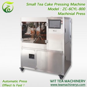 OEM Manufacturer Tea Machine For Hotel Tea Ferment Machine - Automatic Small Tea Cakes Compress Machine ZC-6CYL-800 – Wit Tea Machinery