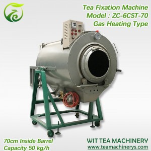 70cm Barrel Gas Heating Green Tea Fixation Machine ZC-6CST-70
