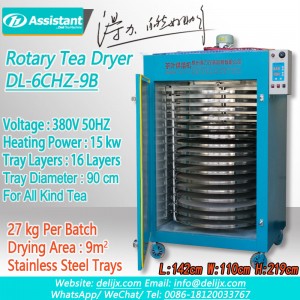 Rotary Type Electric Heating Small Flower Herbal Tea Drying Machine 6CHZ-9B