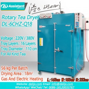 Gas And Electric Heating Green Tea Leaf Dryer Machine 6CHZ-Q14