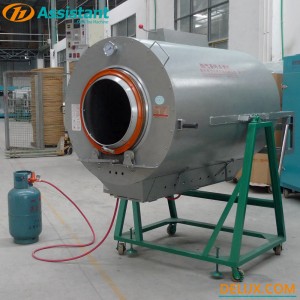 Gas Heating Food Roasting Machine Peanut Cocoa Coffee Sesame Roaster 6CST-90