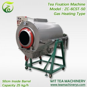 50cm Barrel Liquid Gas Heating Green Tea Fixation Machine ZC-6CST-50