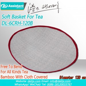 Tea Leaf Soft Bamboo Basket With Cloth Covering For 6CRH-120B