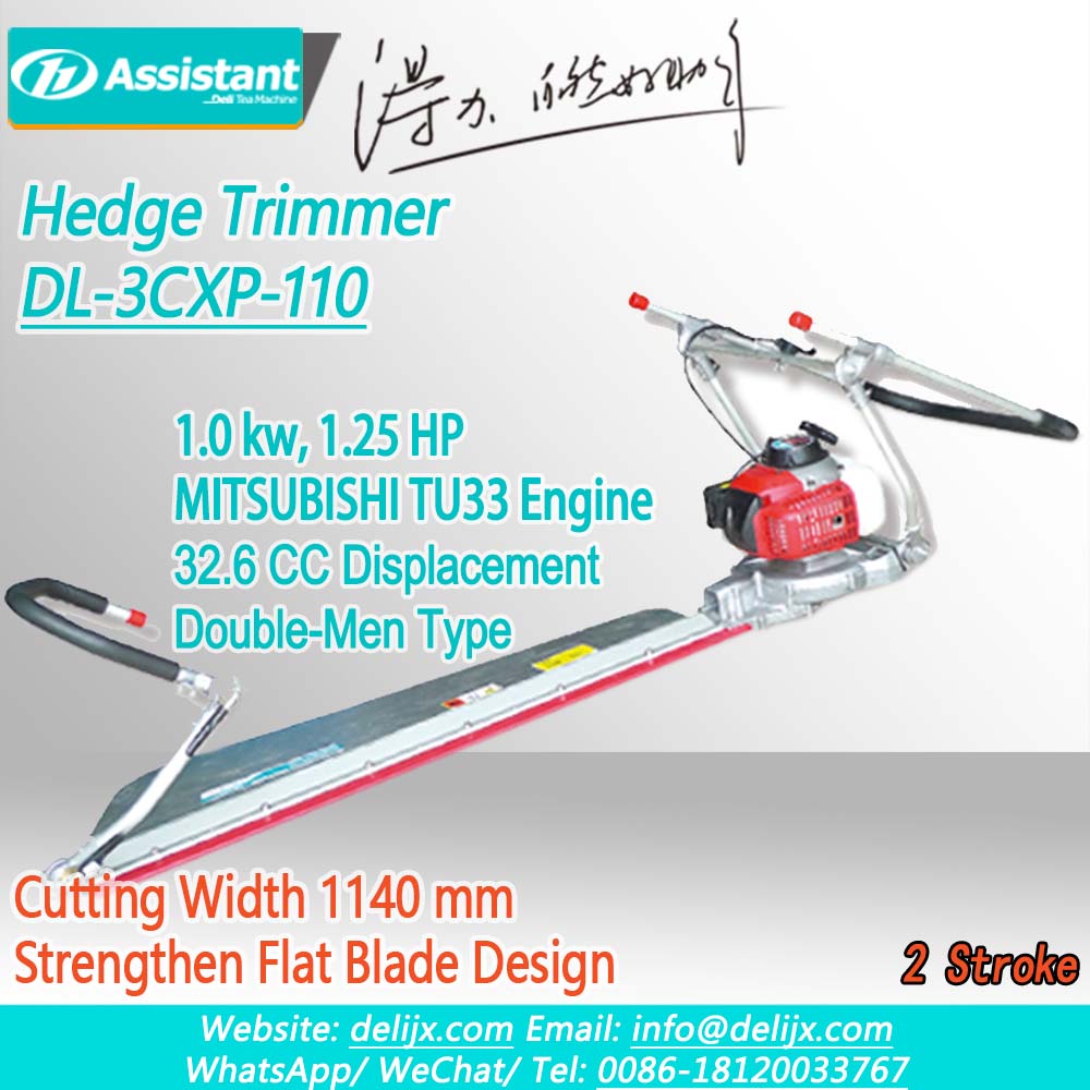 Double-Men Operated Petrol Kawasaki Tea Plant Pruning Machine DL-3CXP-110