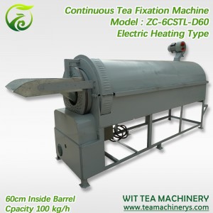 60cm Barrel Electric Heating Green Tea Roasting Drying Machine ZC-6CSTL-D60